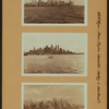 North (Hudson) River - Shore and skyline - Manhattan - Battery - 14th Street - [Bank of Manhattan - Bankers Trust Company - City Bank-Farmers Trust Company - Irving Trust Company - New York Telephone Company - Singer Manufacturing Company - Transportation Building - Woolworth Building.]