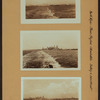 North (Hudson) River - Shore and skyline - Manhattan - Battery - 14th Street - [Brooklyn and Manhattan Bridges - Ships are the Odensholm, Cabo Quillatis, and Carplaga.]
