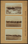 North (Hudson) River - Shore and skyline - Manhattan - Battery - 14th Street - [Cunard Line - Empire State Building - French Lines - Hudson River Night Line - Metropolitan Life Insurance Company - New York Port Authority.]