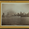 North (Hudson) River - Shore and skyline - Manhattan - Battery - 14th Street - [White Empress leaves on world tour.]