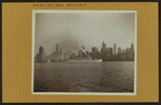 North (Hudson) River - Shore and skyline - Manhattan - Battery - 14th Street - [White Empress leaves on world tour.]