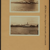 North (Hudson) River - Shore and skyline - Manhattan - [Midtown skyline between 14th and 59th Streets - Empire State Building - Piers 58, 59, 60 and 61 ; S. S. Leviathan.]