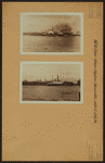 North (Hudson) River - Shore and skyline - Manhattan - [Midtown skyline between 14th and 59th Streets - Empire State Building - Piers 58, 59, 60 and 61 ; S. S. Leviathan.]
