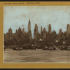 North (Hudson) River - Shore and skyline - Manhattan - [Midtown skyline - New skyscraper district of New York City.]