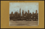 North (Hudson) River - Shore and skyline - Manhattan - [Midtown skyline - New skyscraper district of New York City.]