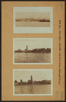 North (Hudson) River - Shore and skyline - Manhattan - 59th Street - George Washington Bridge - [Riverside Baptist Church - International House of Columbia University.]