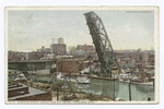 Superior Street Viaduct and Lift Bridge, Cleveland, Ohio.
