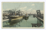 A River Scene, Cleveland, Ohio.