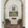 Old Baptismal Font, San Gabriel Mission, California