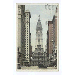 Broad Street and City Hall Tower, Philadelphia., Pa.
