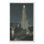Woolworth Building at Night, New York, N. Y.