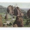 General View in the Garden of the Gods, Colorado Springs, Colorado