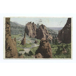 General View in the Garden of the Gods, Colorado Springs, Colorado