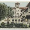 Hotel Green, E. Bldg. from Veranda of W. Bldg., Pasadena, Calif.