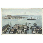 The Harbor from Custom House Tower, Boston, Mass.