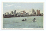 Skyline of Detroit from Ambassador Avenue, Detroit, Mich.