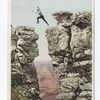 Daring Jump of a Forest Ranger, near Bright Angel Cove, Arizona
