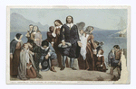 Landing of the Pilgrims, by Charles Lucy, Painting