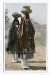 Santa Clara girls returning from the village well, New Mexico