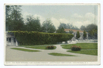 The Plaza Showing Vine Covered Pergola, Chautauqua Institute, Chautauqua, N. Y.