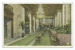 View of the Main Lobby, Book - Cadillac Hotel, Detroit, Mich.