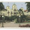 Main Entrance to the Beverly Hills Hotel and Bungalows, Beverly Hills, Southern California