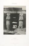Thèbes. Karnak, portique du Temple de Khons.