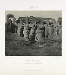 Thèbes. Palais de Karnak, salle hypostyle prise au nord
