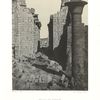 Thèbes. Palais de Karnak, cour des Bubastites et entrée principale de la salle hypostyle.
