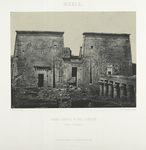 Nubie. Grand Temple d'Isis, à Philœ, dromos et pylones.