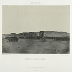 Nubie. Temple et village de Débôd.