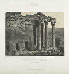 Syrie. Temple de Jupiter, a Baalbeck, façade occidentale.