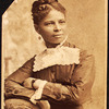 Half--length portrait of unidentified woman wearing wide lace collar.