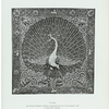 Udaung. The Peacock Emblem of Burma, representing the sun, in gilt spangled work on black cloth (kulágá).
