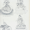 [The thirty-seven nats] No. 20. Mèdaw Shwésagá nat.  No. 21. Maung Pó Tú nat. No. 22. Yun Bayin nat.  No. 23. Maung Minbyú nat.