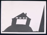 Silhouette of a house (puppet cutout by Bil Baird?)