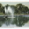 Fountain and Pond, Deering Park, Portland, Me.