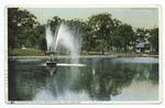 Fountain and Pond, Deering Park, Portland, Me.