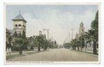 Cajon Street, showing four Churches, Redlands, Calif.