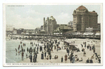 Bathing in front of the Big Hotels, Atlantic City, N. J.