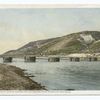 Old Indian Bridge across Rio Grande, Pueblo San Felipe, New Mexico