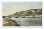 Old Indian Bridge across Rio Grande, Pueblo San Felipe, New Mexico