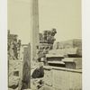 Obelisk and Granite Lotus column, Karnac