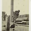 Obelisk and granite lotus column, Karnac