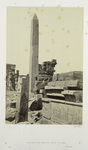 Obelisk and granite lotus column, Karnac