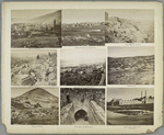 Sea Tiberius; General view of Ramleh; Mar Saba Convent; 440 Capharnaum; General view of Beyrout; 212 Nazareth (Palestine); Mount Tabor;  426 Fontaine de la vierge; Dervicherie convent, Damascus