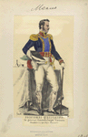 Costumes mexicains. Le général Guadalupe Victoria. Président de la république méxicaine.