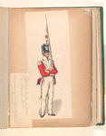 Guardia de los poderes de Mexico 1850. Originalskizze einer Schulkameraden aus Durango: Mexico