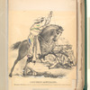 Costumes mexicains. Ranchero méxicain. enlevant un officier du front de son bataillon avec le lazo (noeud coulant) historique