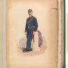 Soldier in blue uniform